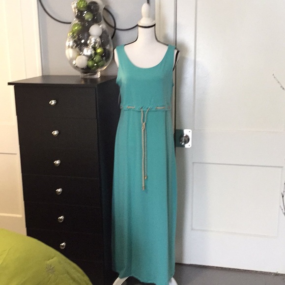 Teal Green Maxi Dress S/M/L - Picture 1 of 6